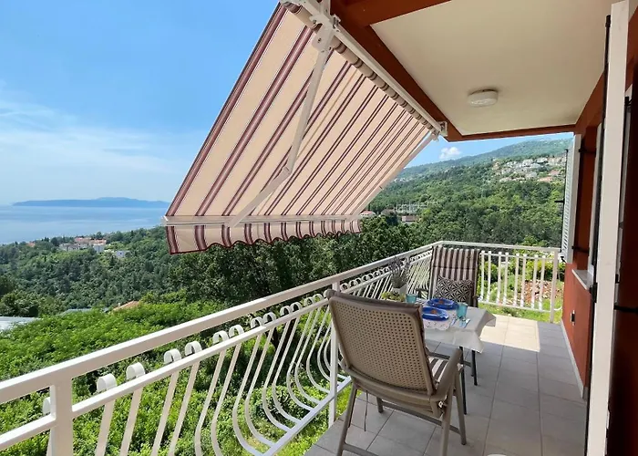 Apartament Cozy Bosnjak, Sea View With Terrace Near Opatija *