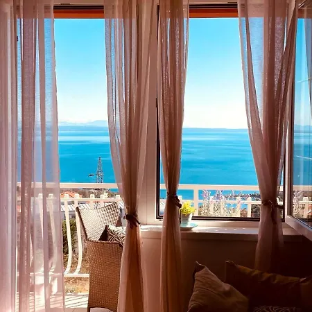 Cozy Bosnjak Near Opatija, With Sea View Terrace, Air Condition, Free Private Parking Apartment *